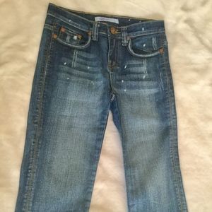 Girl's denim capris